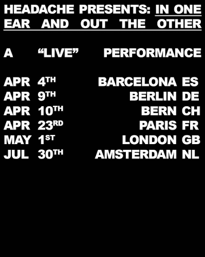Headache live tour poster 2026